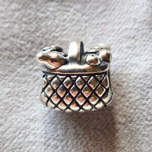 Picnic Basket Bead Charm Pandora in 925 Sterling Silver